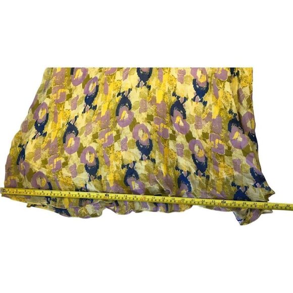 Zara Womens Maxi dress Size S Yellow Printed Beaded Boho Beach 6895/062 NWT - Picture 14 of 14